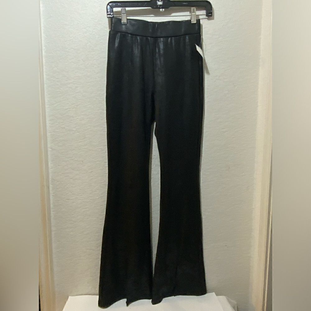 Brand bazar pants split hem size S black P1